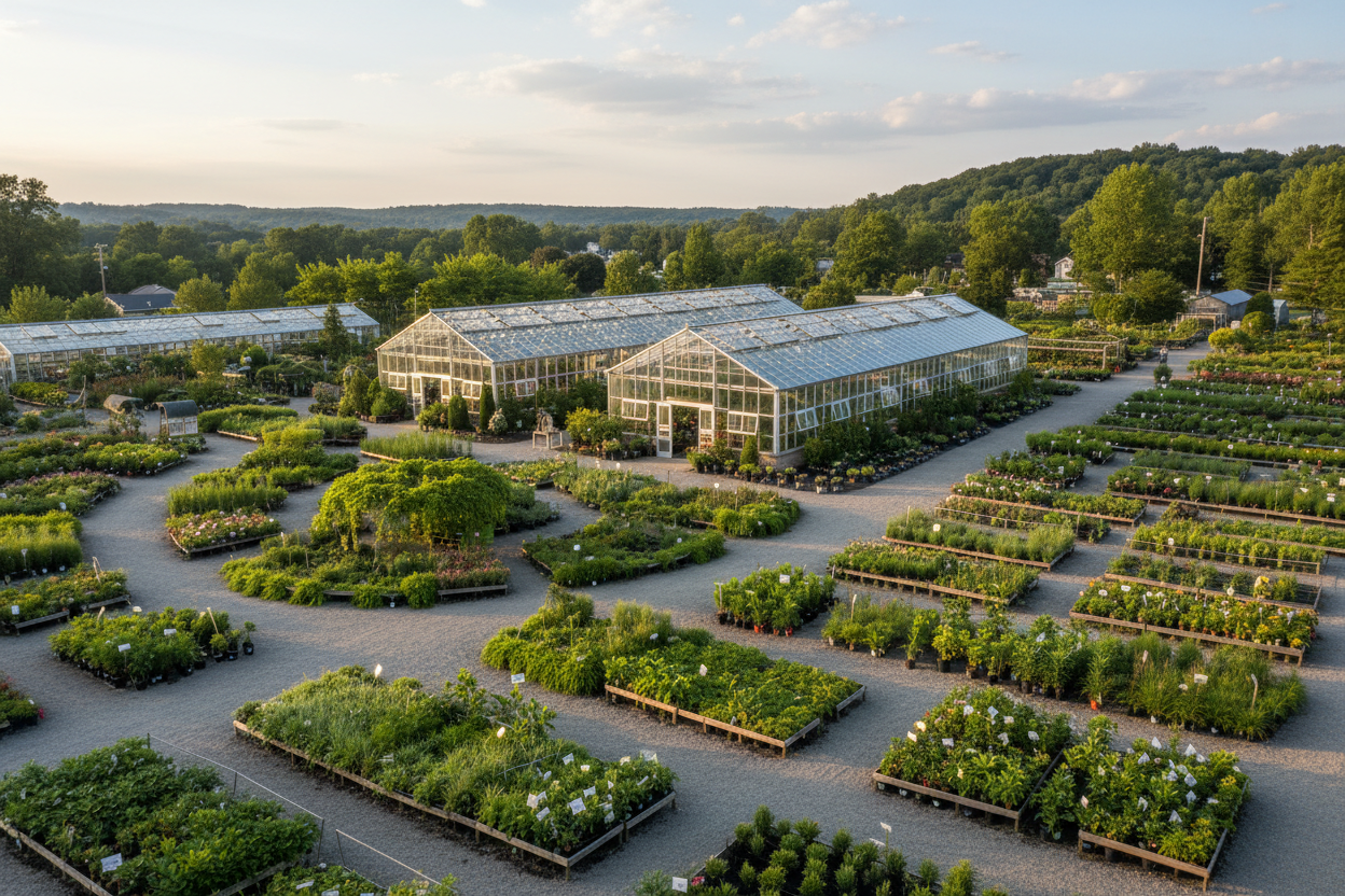 Beautiful greenhouses, nursery, and garden center located in a peaceful setting north of Pittsburgh. We have large open spaces to leisurely browse for healthy plants.